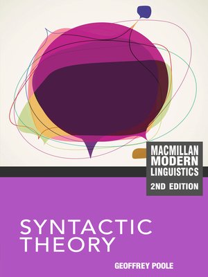 cover image of Syntactic Theory